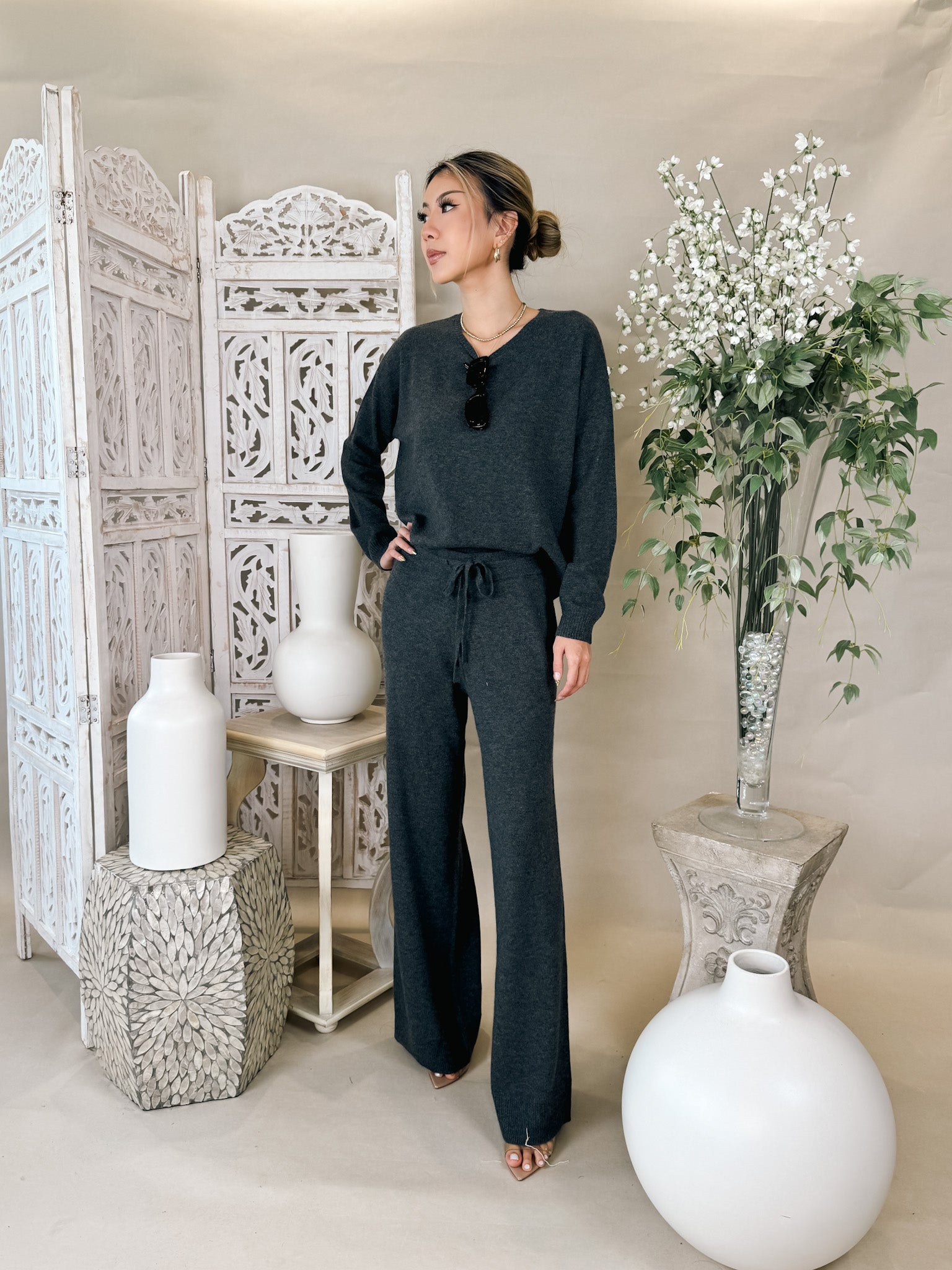 Splendid Tori Cashmere Wide Leg Pant – Mikinola