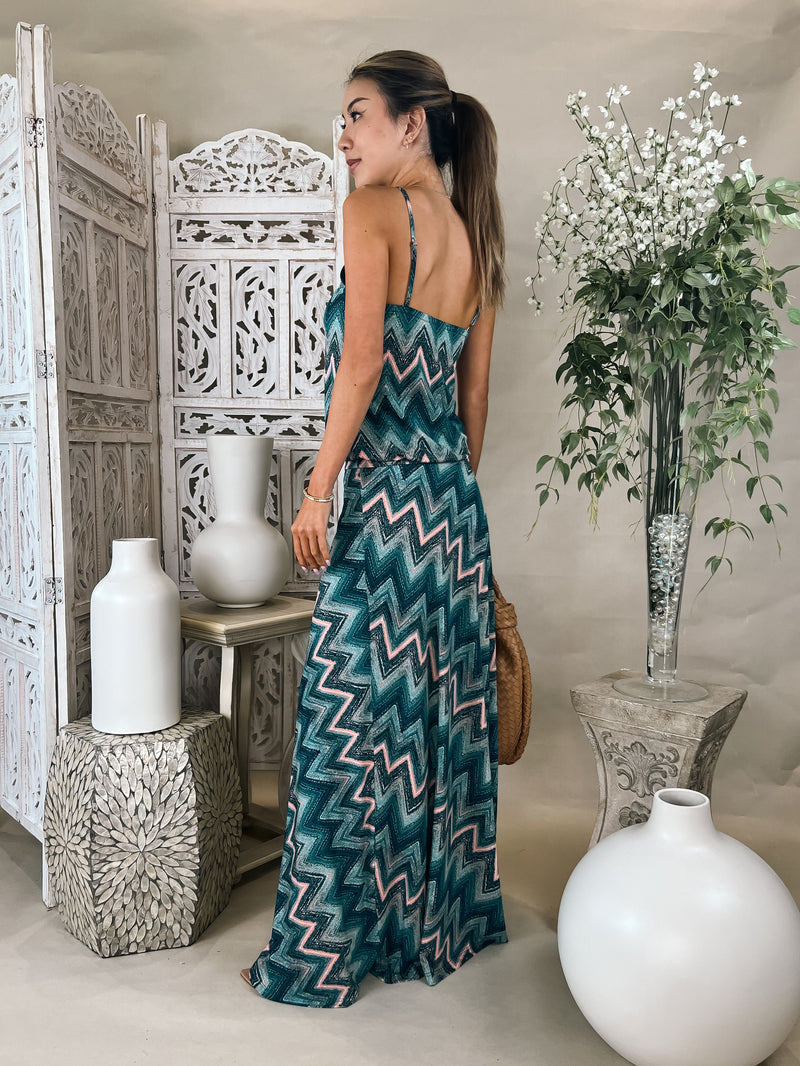 Veronica M Drop Waist Maxi Dress