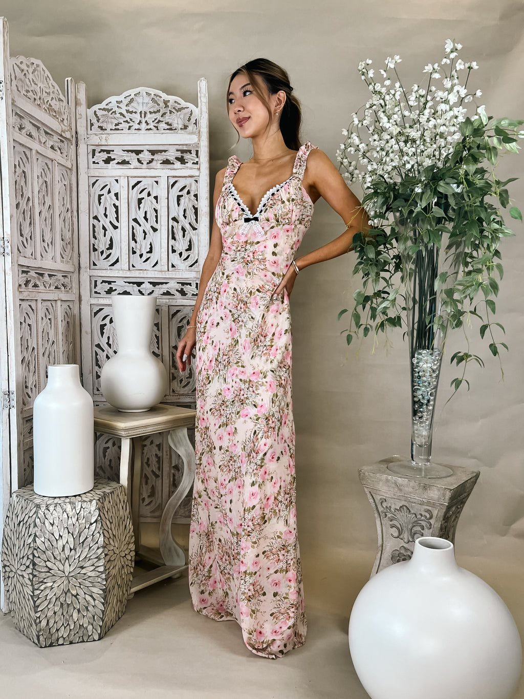 For Love & Lemons Emmaline Maxi Dress – Mikinola