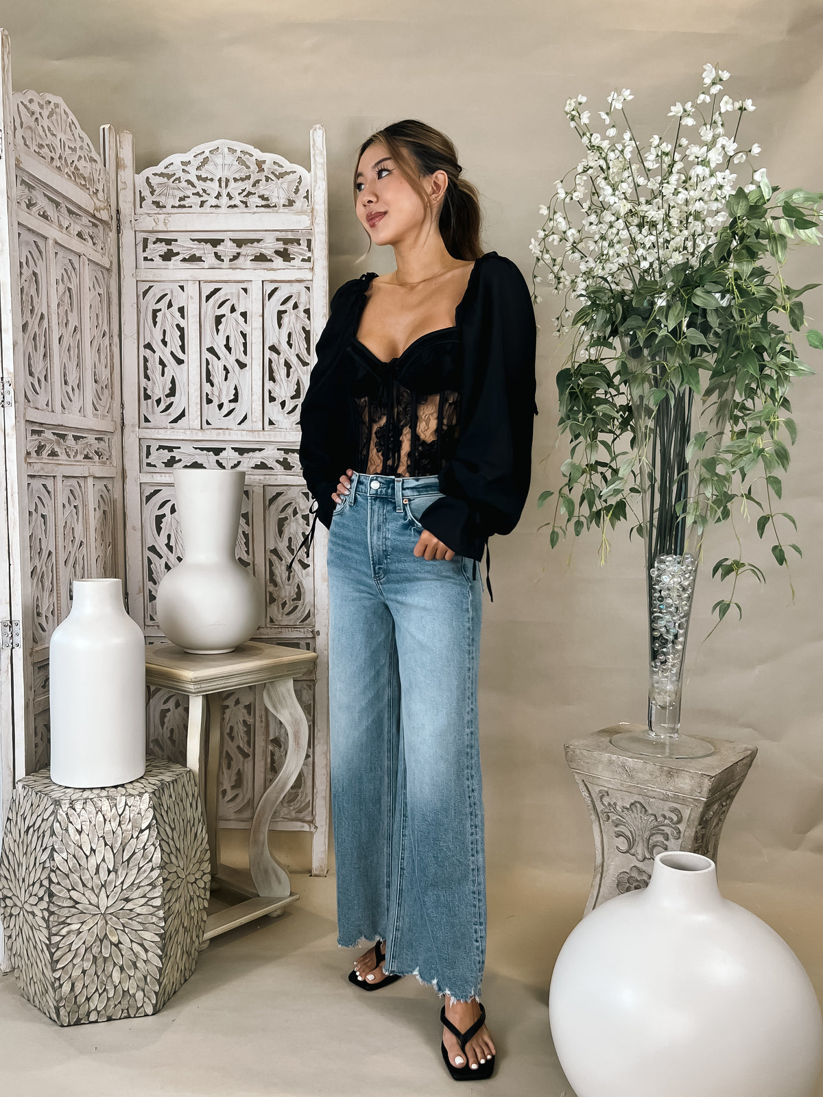 Pistola Lana Crop High Rise Ultra Wide Leg