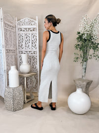 Elan Contrast Maxi Tank Dress