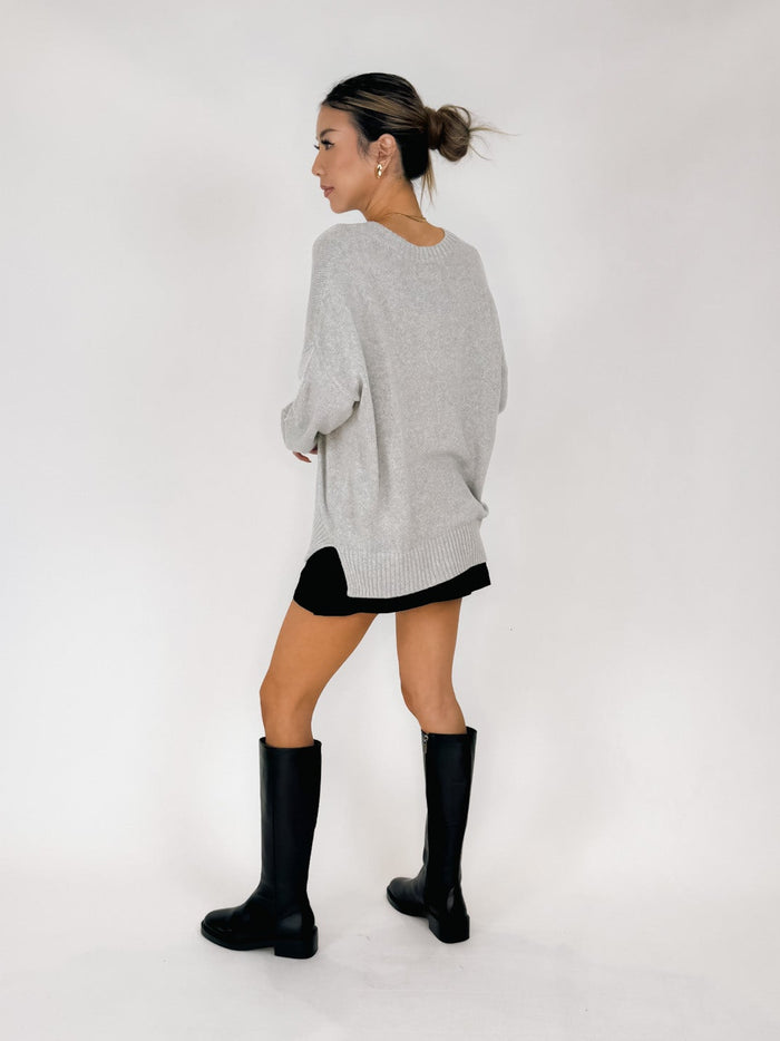 W. Cashmere Annette Crewneck Oversized Pullover