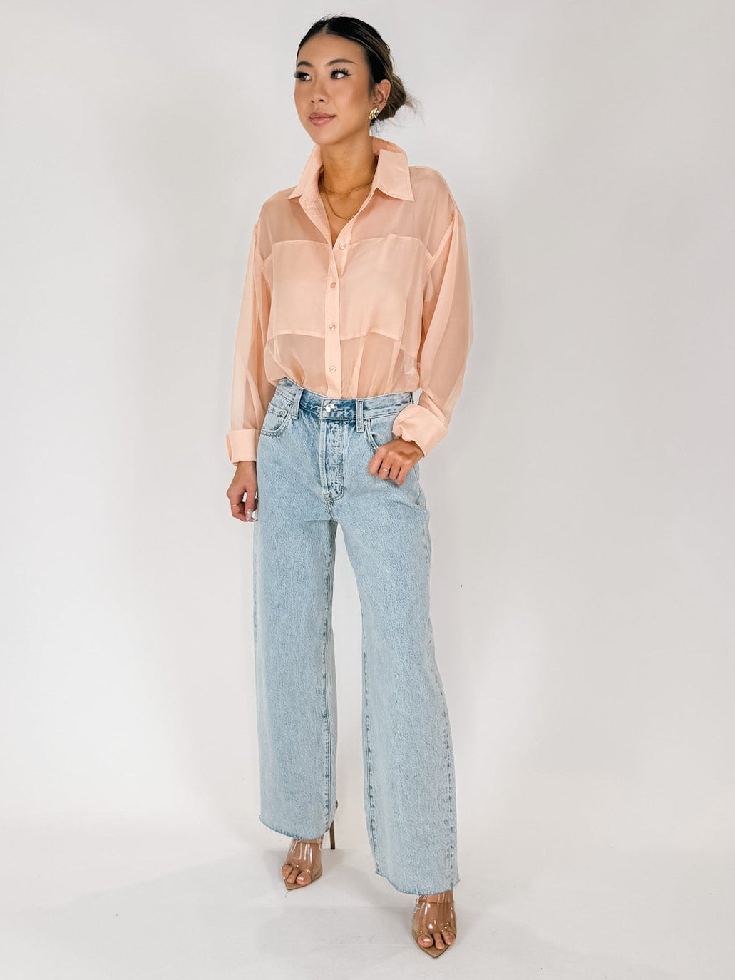 ASTR Evie Shirt Blush