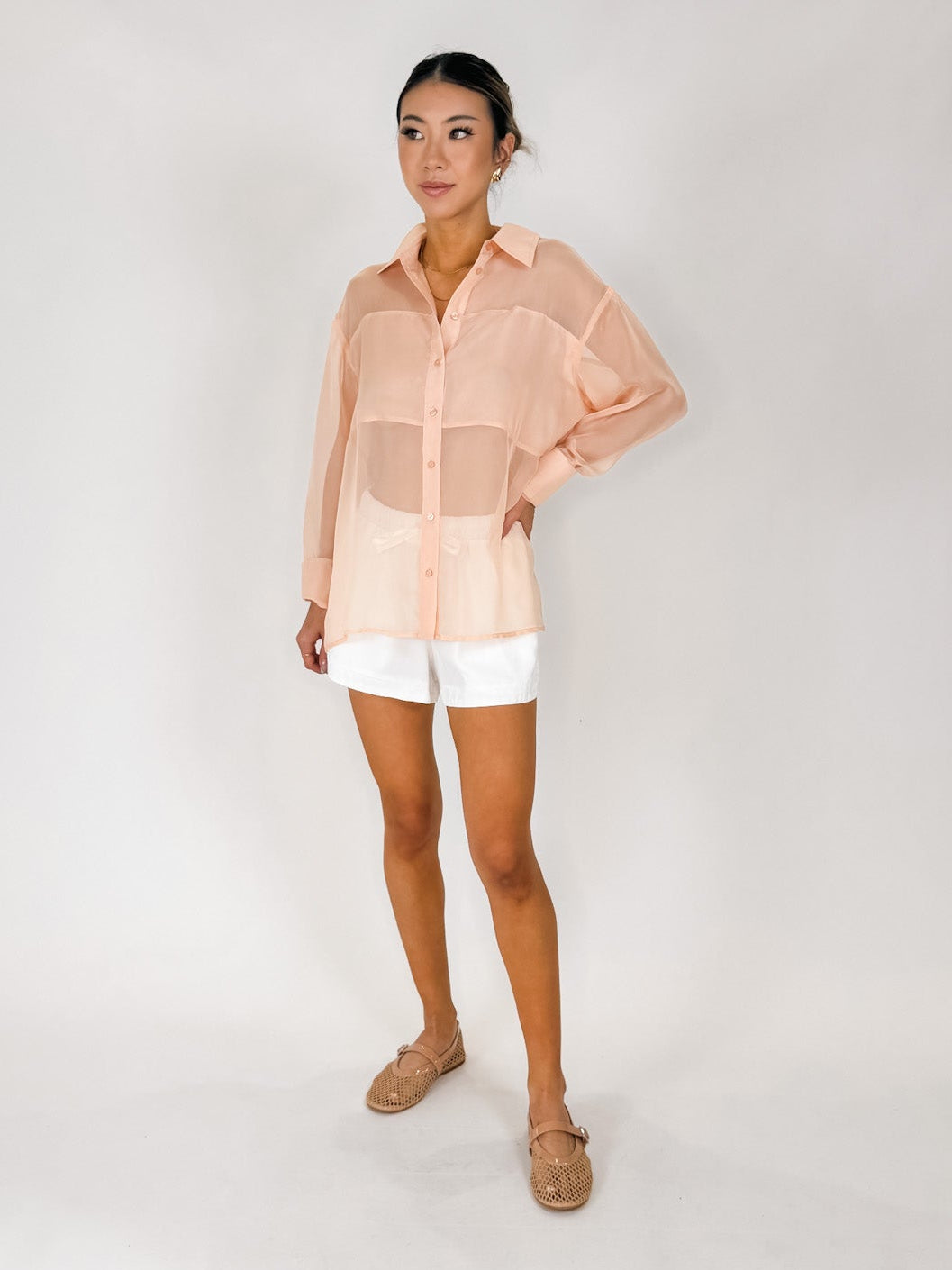 ASTR Evie Shirt Blush