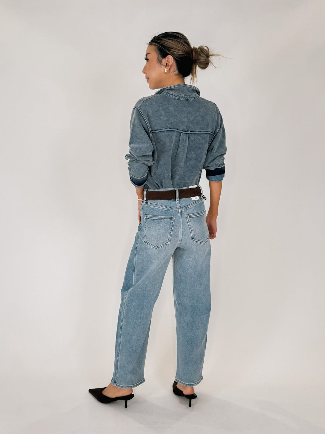 Z Supply Luna High Rise Crop Bowed Jean