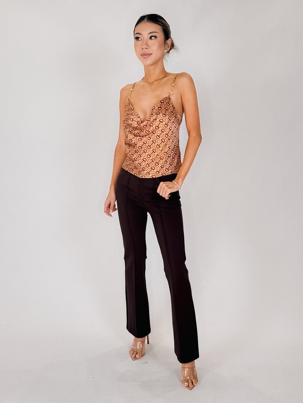 L'Agence Calista Horse Bit Trim Cowl Cami