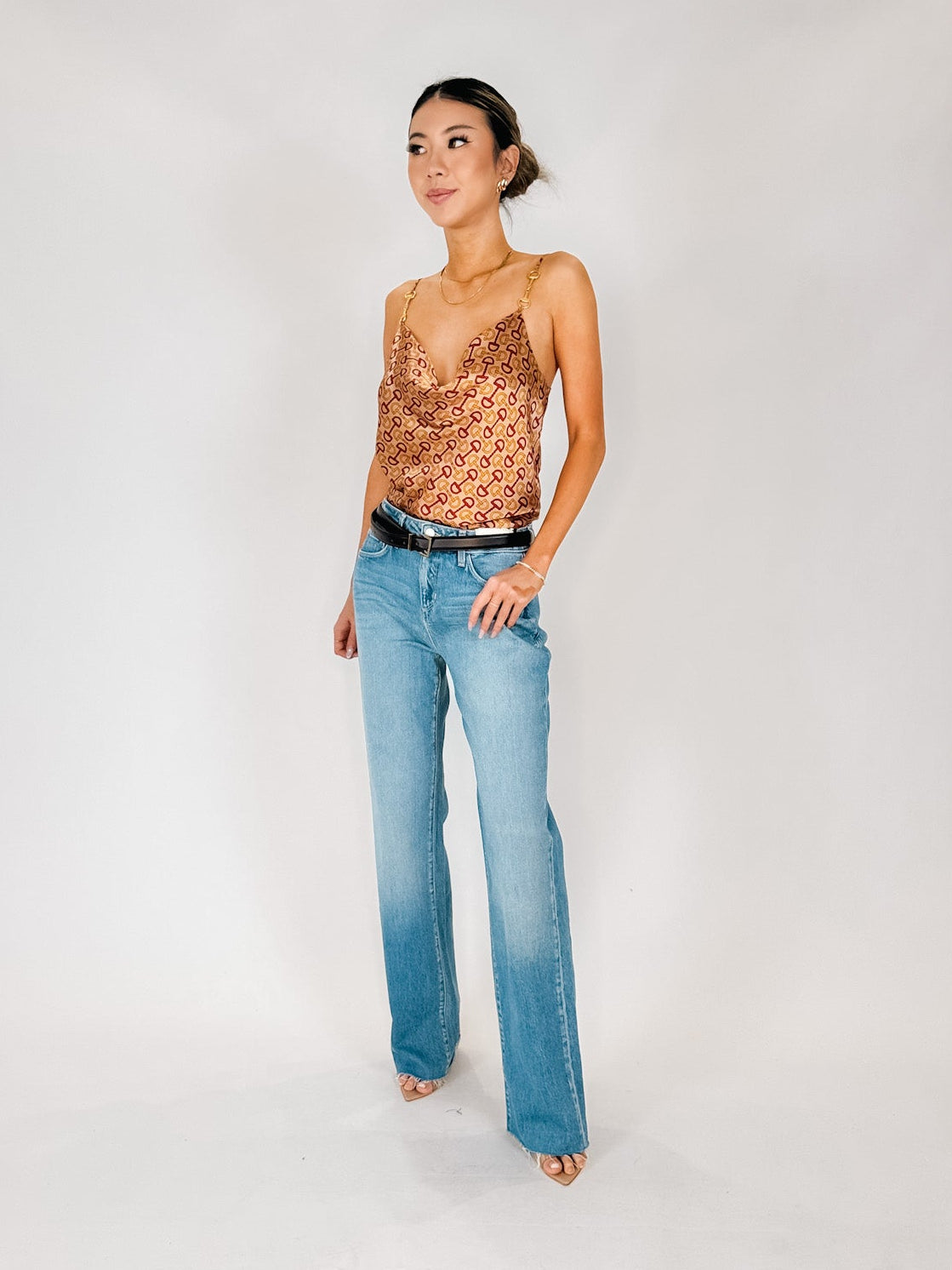 L'Agence Calista Horse Bit Trim Cowl Cami