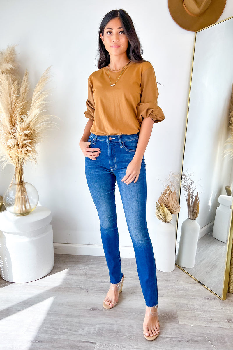 Monrow Poplin Mix Top