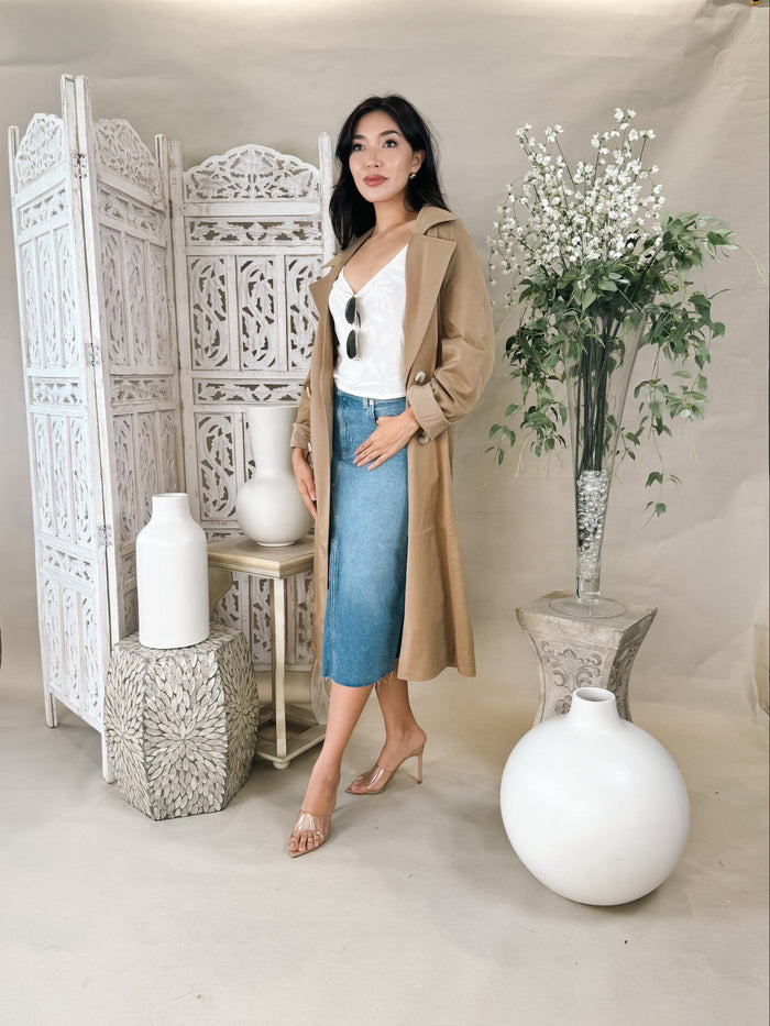 Rails Highland Denim Midi Skirt