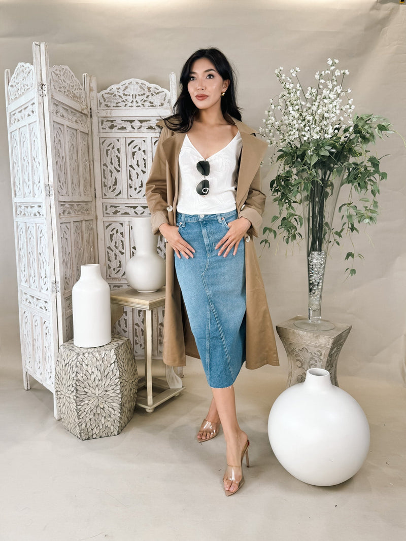 Rails Highland Denim Midi Skirt