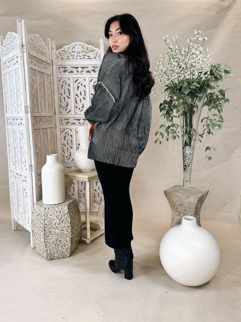 Elan Sweater Cardigan Ribbed