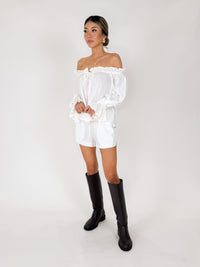 Elan L/S Off Shoulder Top