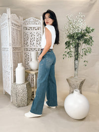 Pistola Penny Utility Rise Rise Wide Leg