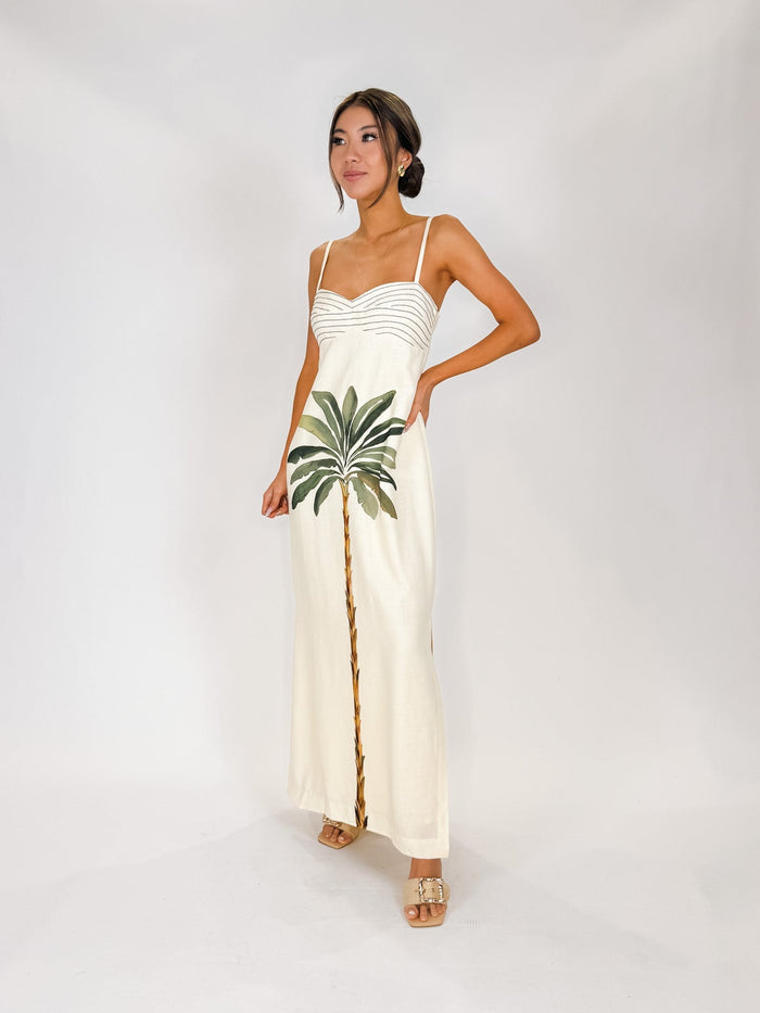 Dress To Tropical Print Maxi Dress