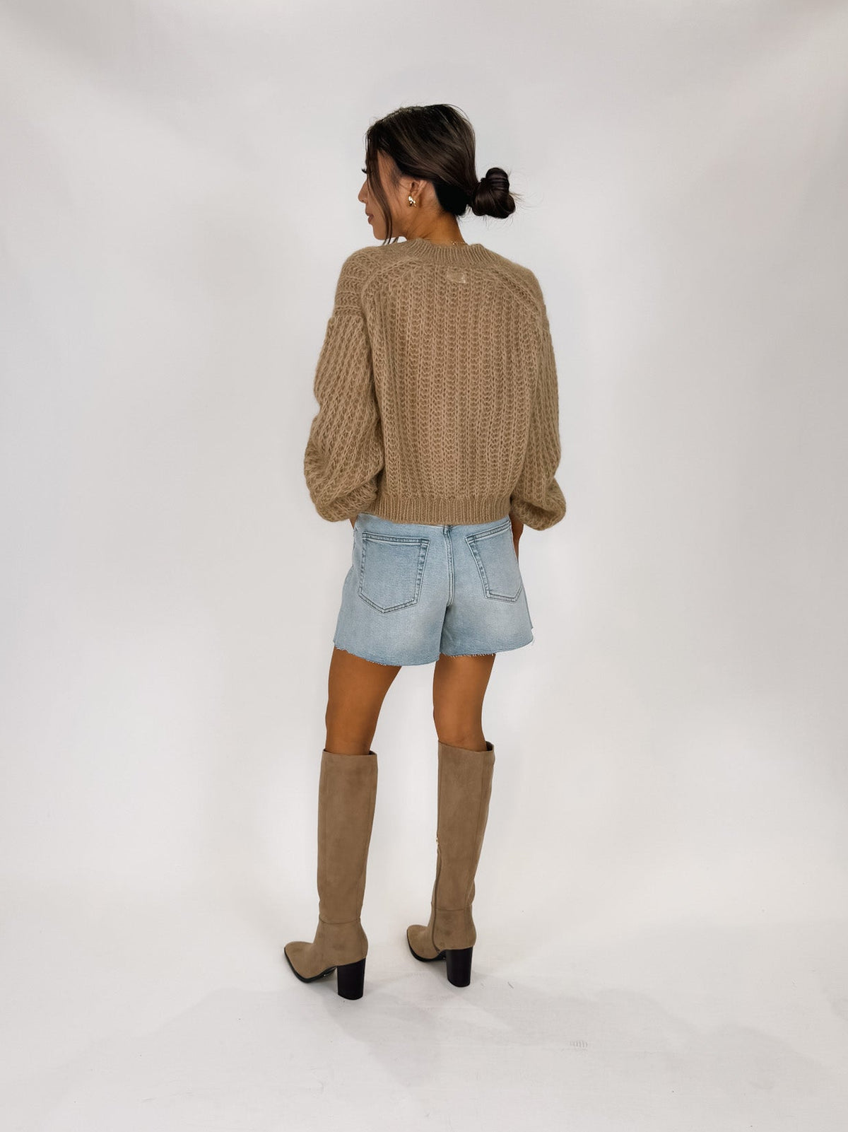 Mother The Puffy Sleeve Varsity Cardi