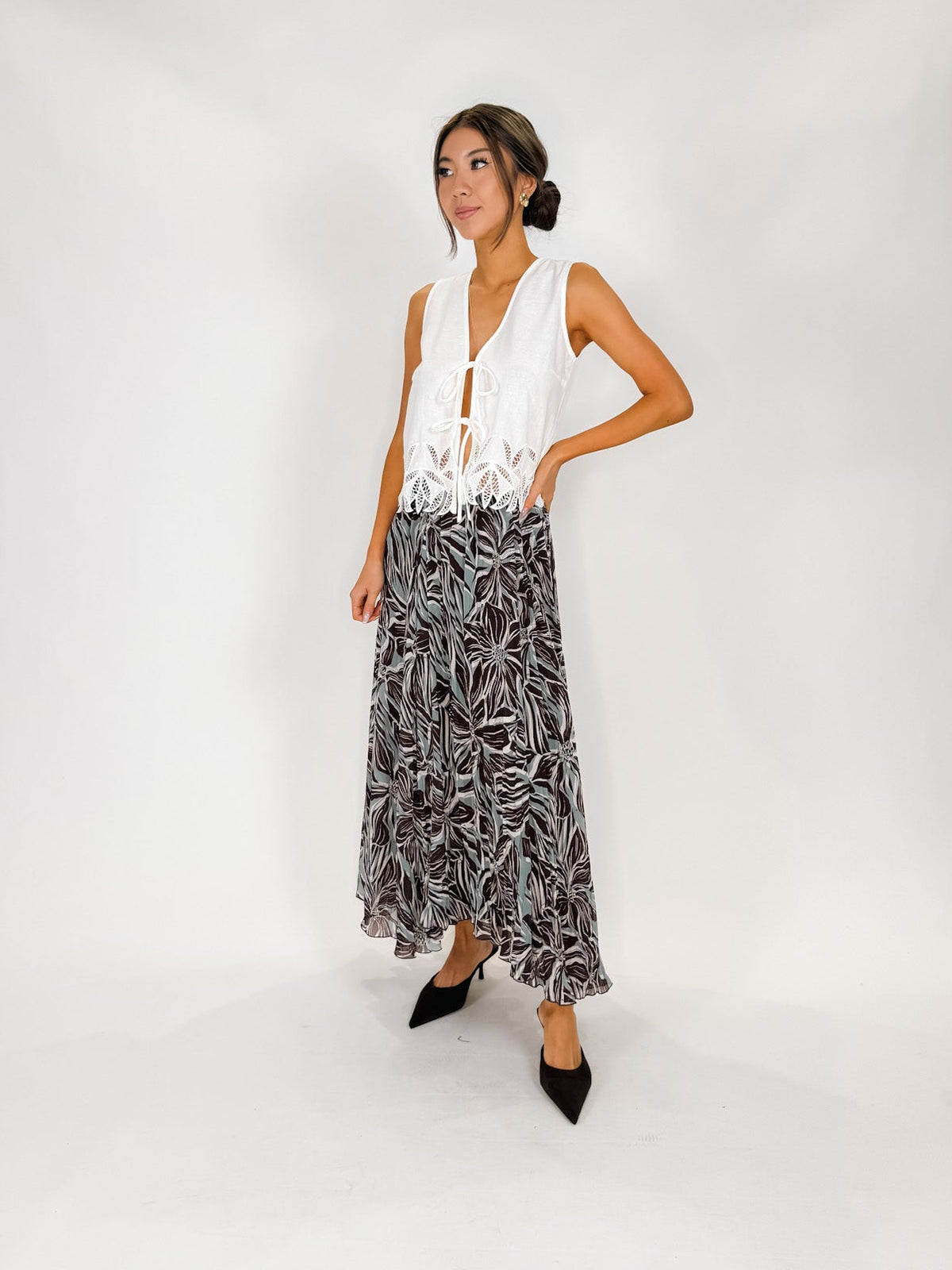 Rails Oregon Top Palm Embroidery