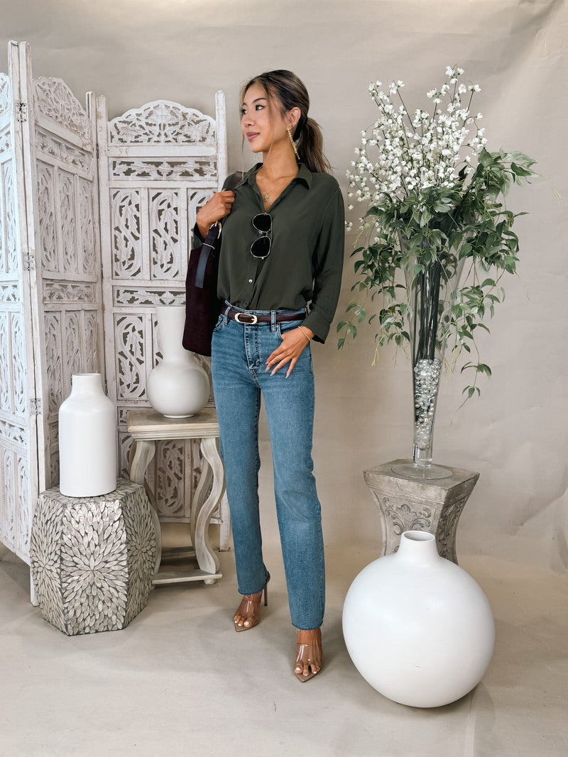 L'Agence Marlene 3/4 Sleeve Blouse