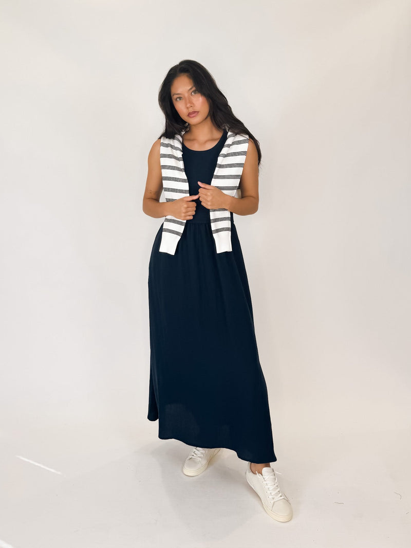 z supply charlotte midi dress Z Supply Charlotte Midi Dress Crystal / L