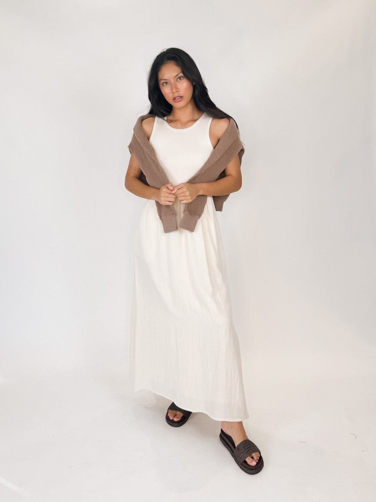 z supply charlotte midi dress Z Supply Women's Charlotte Rib Midi Dress