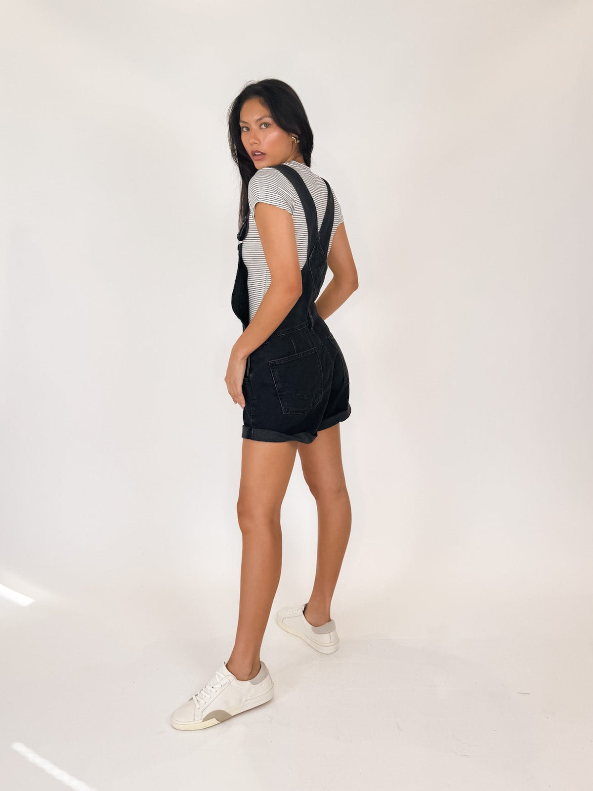 perfectwhitetee Jude Stripe S/S Ribbed Crew Top