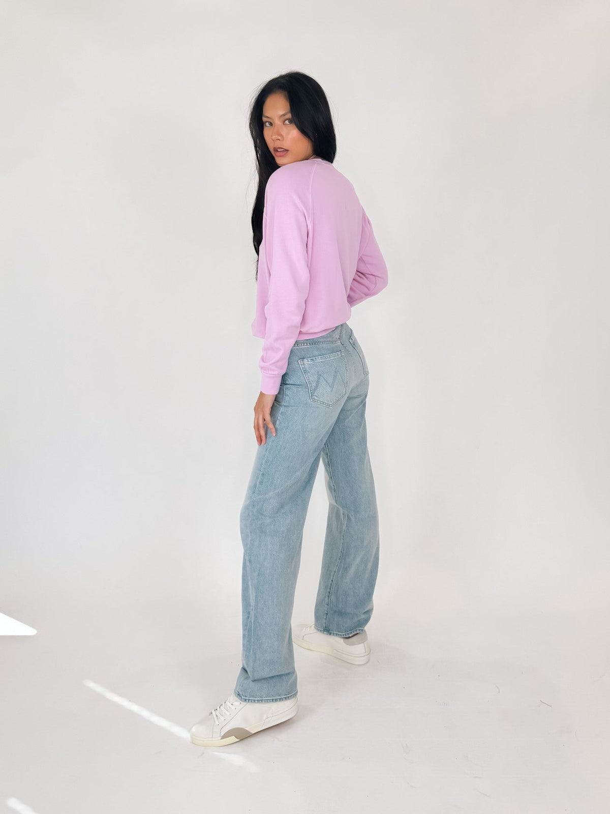 perfectwhitetee Alexi L/S Raglan Crew Top