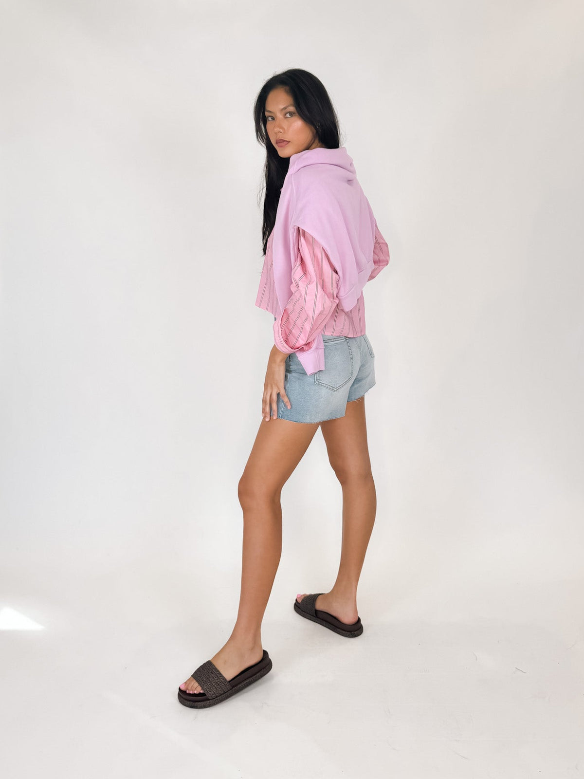 perfectwhitetee Alexi L/S Raglan Crew Top