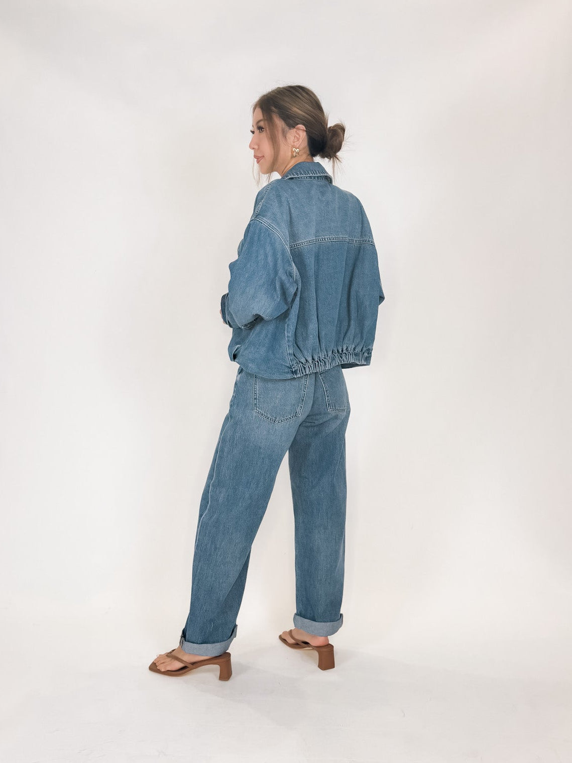 Pistola Donny Rolled Hem Boyfriend Jean