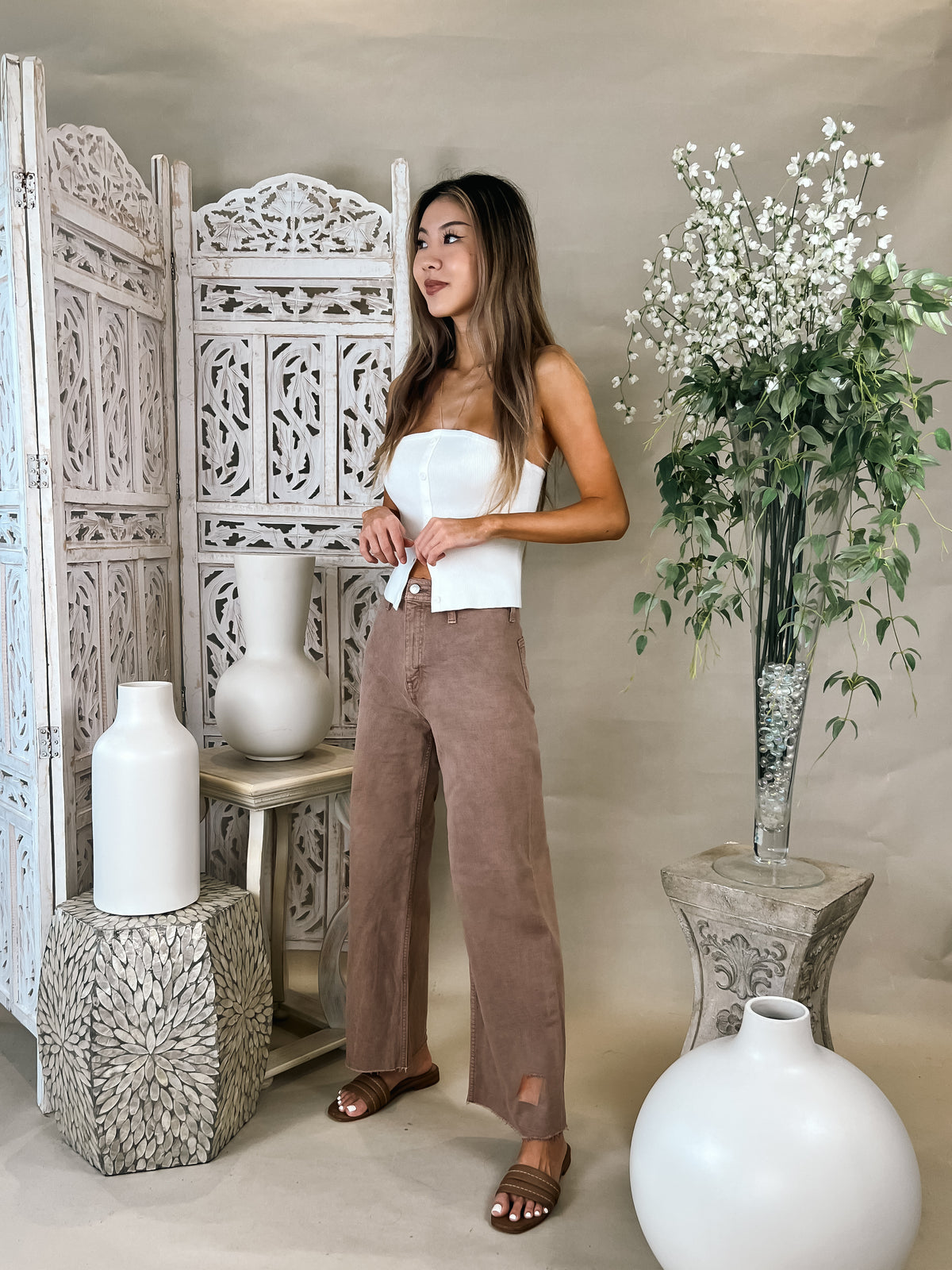Penny High Rise Wide Leg Crop Penny High Rise Wide Leg Crop