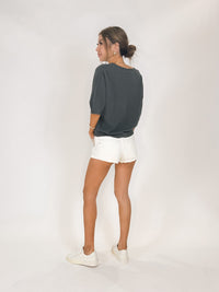 Milio Milano V-Neck 3/4 Sleeve Knit Top
