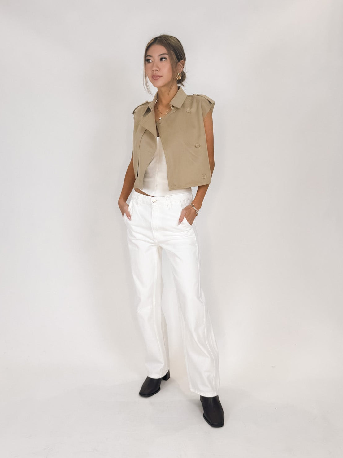 Karina Grimaldi Sola Trench Vest
