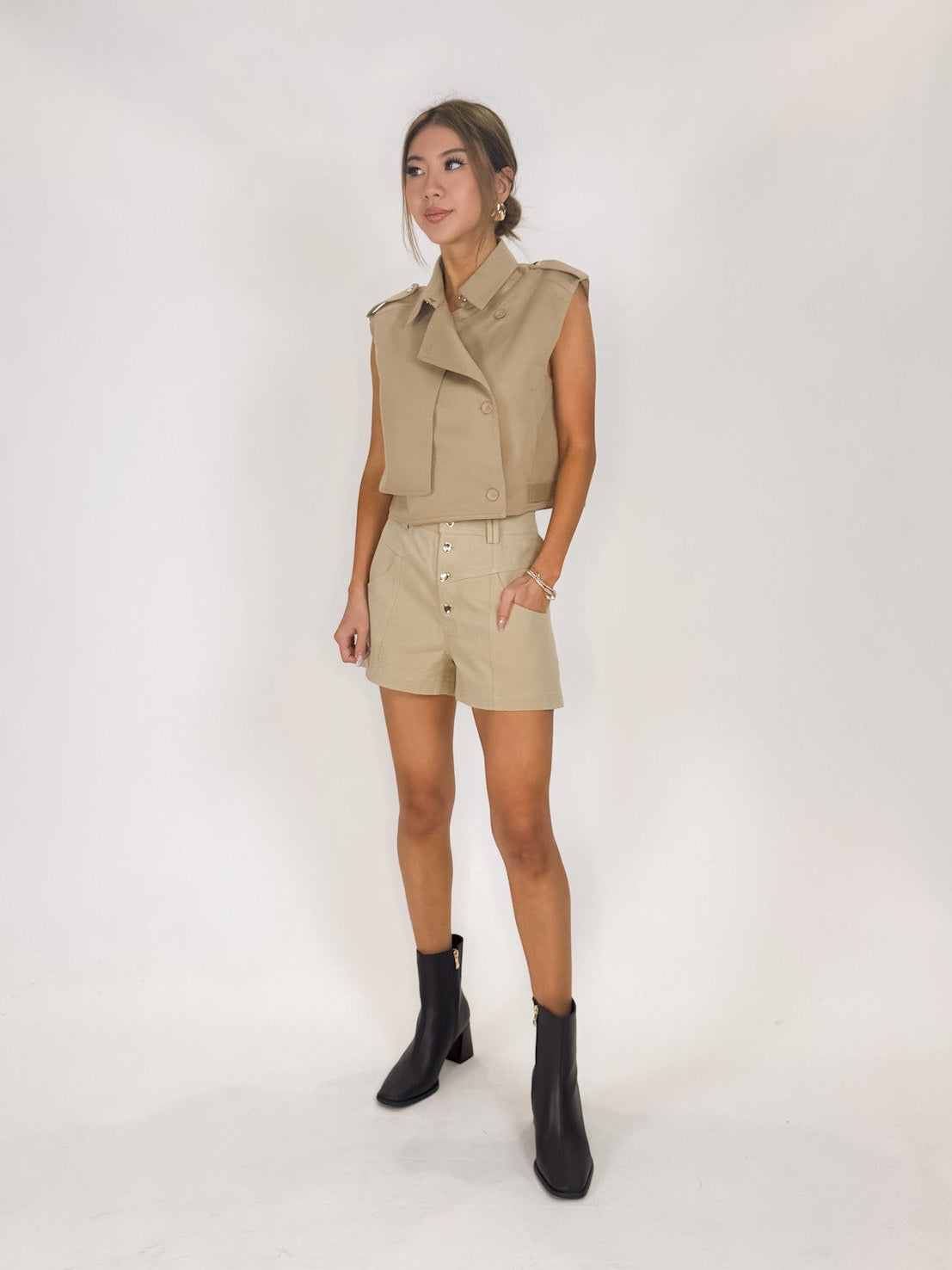Karina Grimaldi Sola Trench Vest