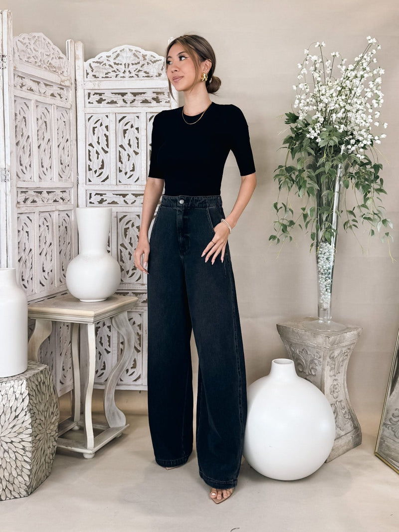 Pistola Lottie High Rise Relaxed Bowed Leg