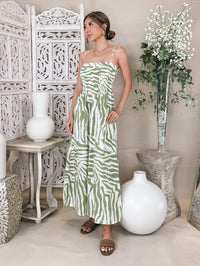 Pistola Bianca Smocked Bodice Dress