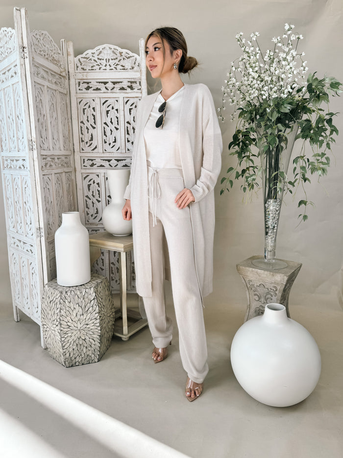 W. Cashmere Mario Open Cardigan