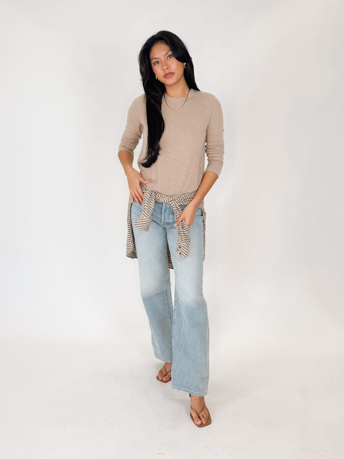 Michael Stars Sydney Crew Neck L/S Top