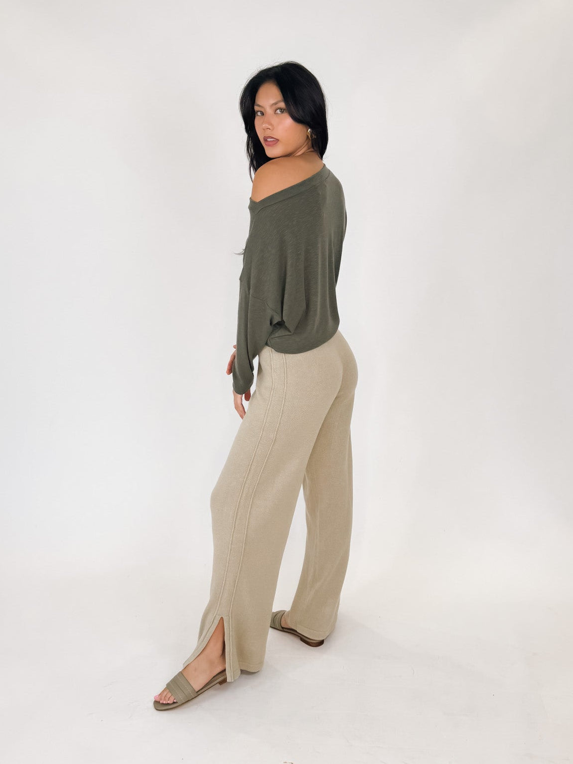 Michael Stars Clara 3/4 Sleeve Off Shoulder Top