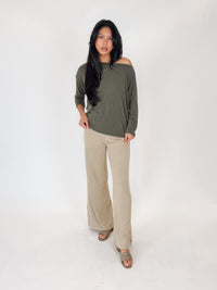Michael Stars Clara 3/4 Sleeve Off Shoulder Top