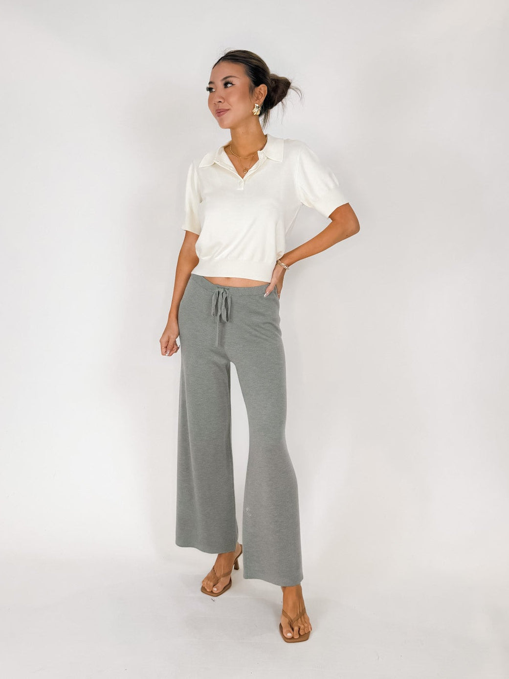 Splendid Christa Crop Sweater Pant