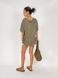 Free People Nina V-Neck Tee