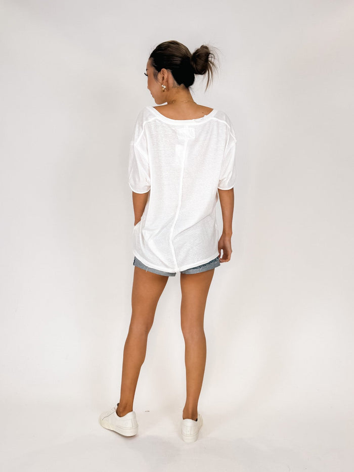 Free People Nina V-Neck Tee