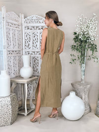 Bella Dahl S/L Belted Maxi Dress