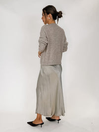Bella Dahl Beaded Crew Neck Sweater