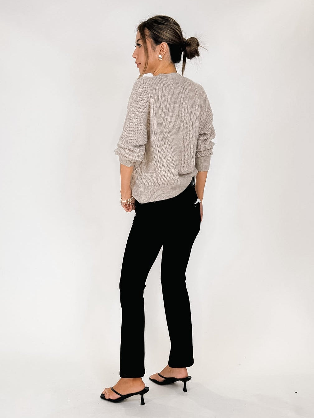 Bella Dahl Beaded Crew Neck Sweater