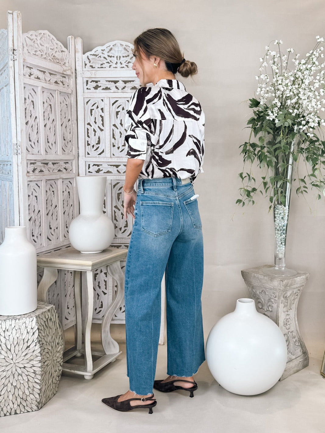 Pistola Lana Crop High Rise Ultra Wide Leg