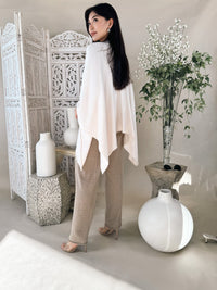 W. Cashmere Laurie Wie-Leg Sweatpants