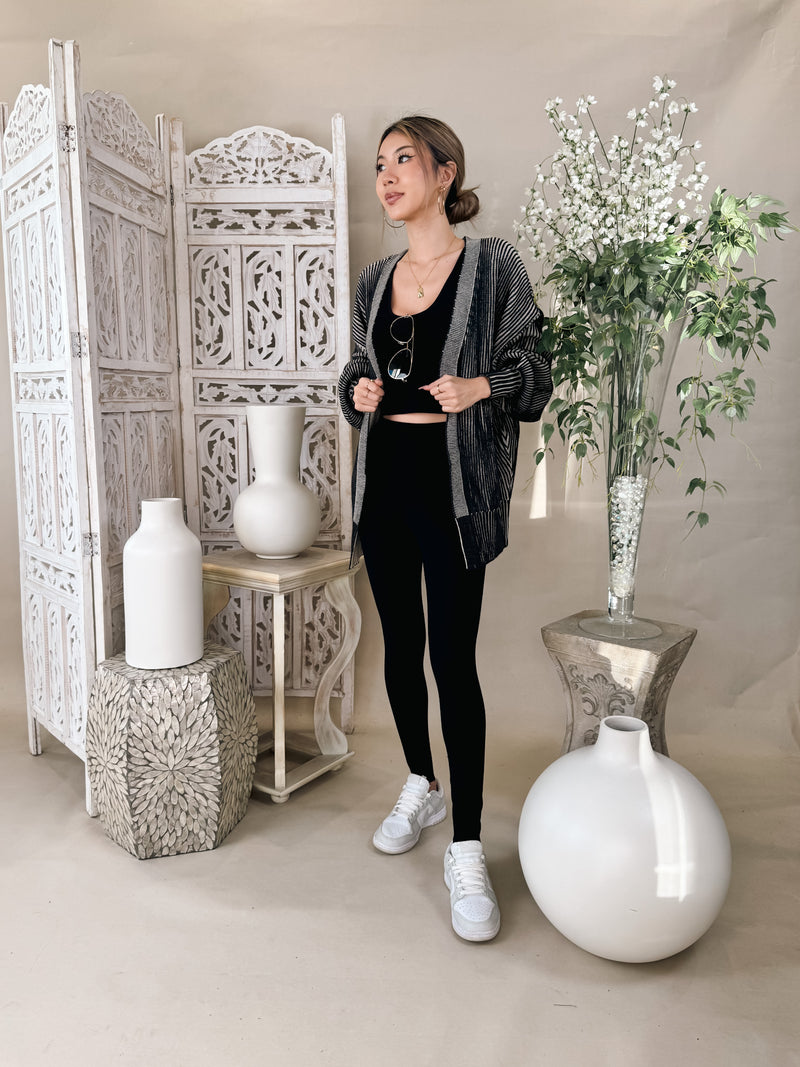 Elan Sweater Cardigan Ribbed