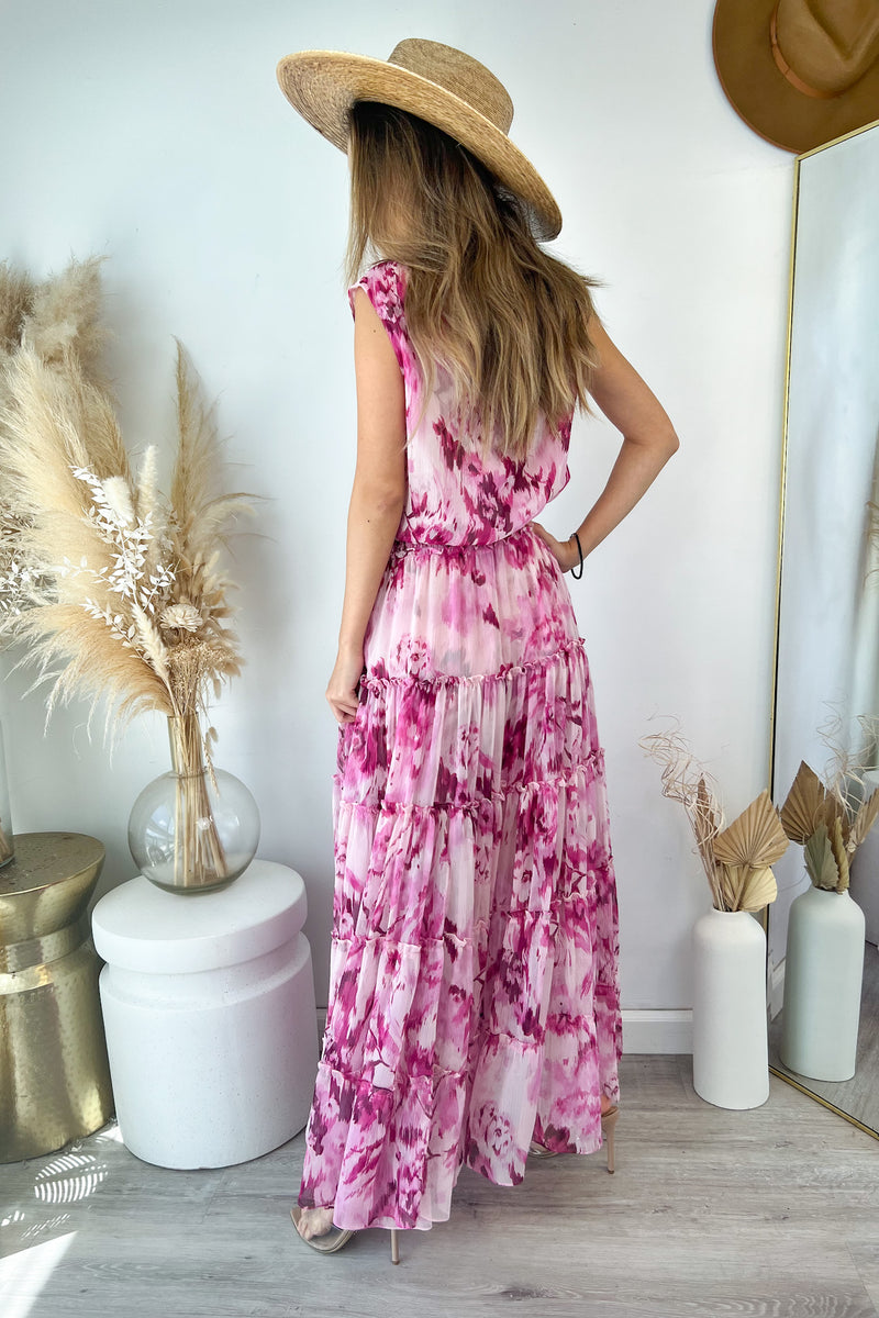 pink misa dress MISA Los Angeles Saffie Dress