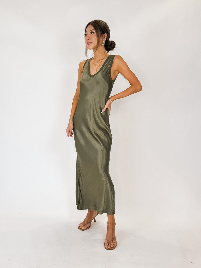Michael Stars Randi V-Neck Midi Dress