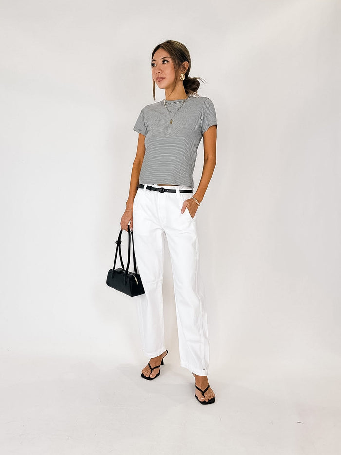 Frame The Stripe Baby Tee