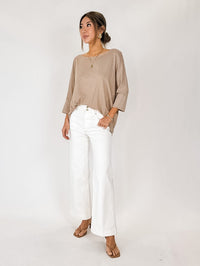 Frame The Seamed Wide Trouser Crop